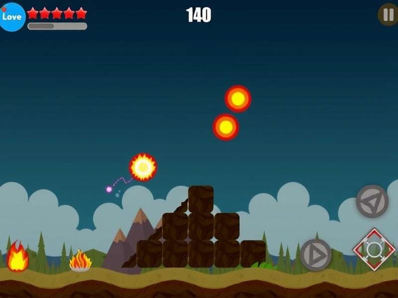 Burning Bomber Game Screenshot
